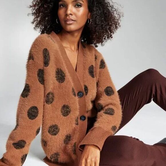 EUC Ade Samuel for INC Fuzzy Cardigan sweater (size XXXL) - Picture 2 of 8